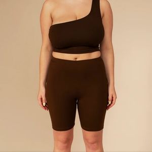 EARTH/Brown Gabi Bike Shorts size L